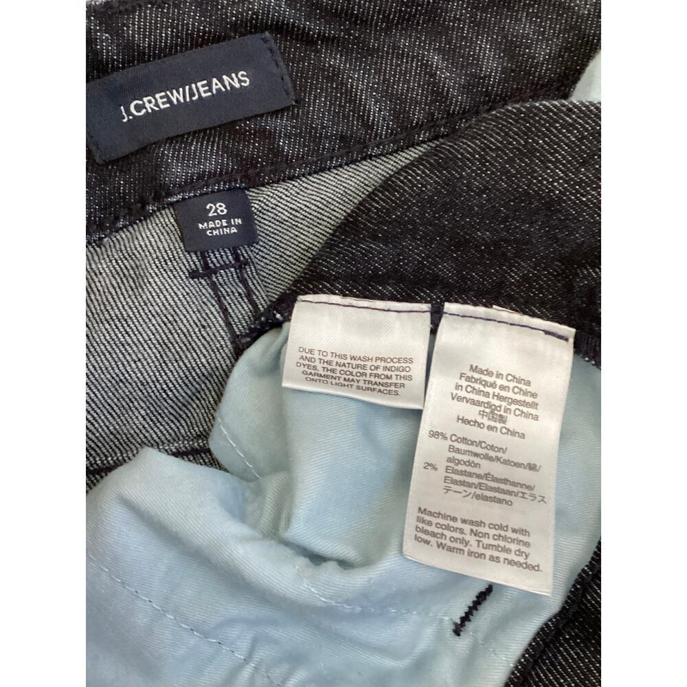 JCrew women's high-rise wide-leg classic preppy jeans dark wash women’s size 28 - Picture 3 of 6